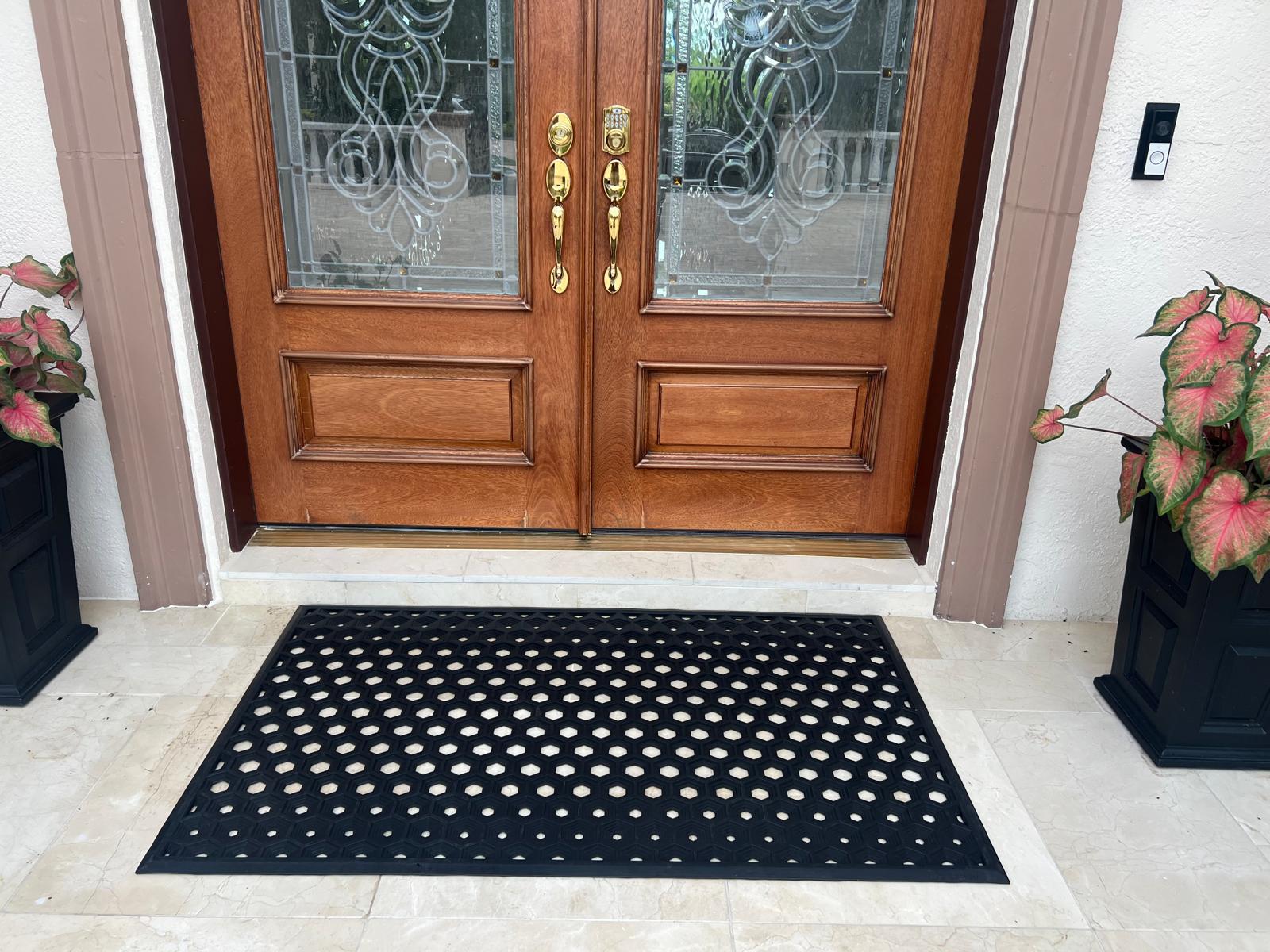 SUBHERA Drain Hole Mat 36X60 for Residential Entrances – Non-Slip & Easy Clean