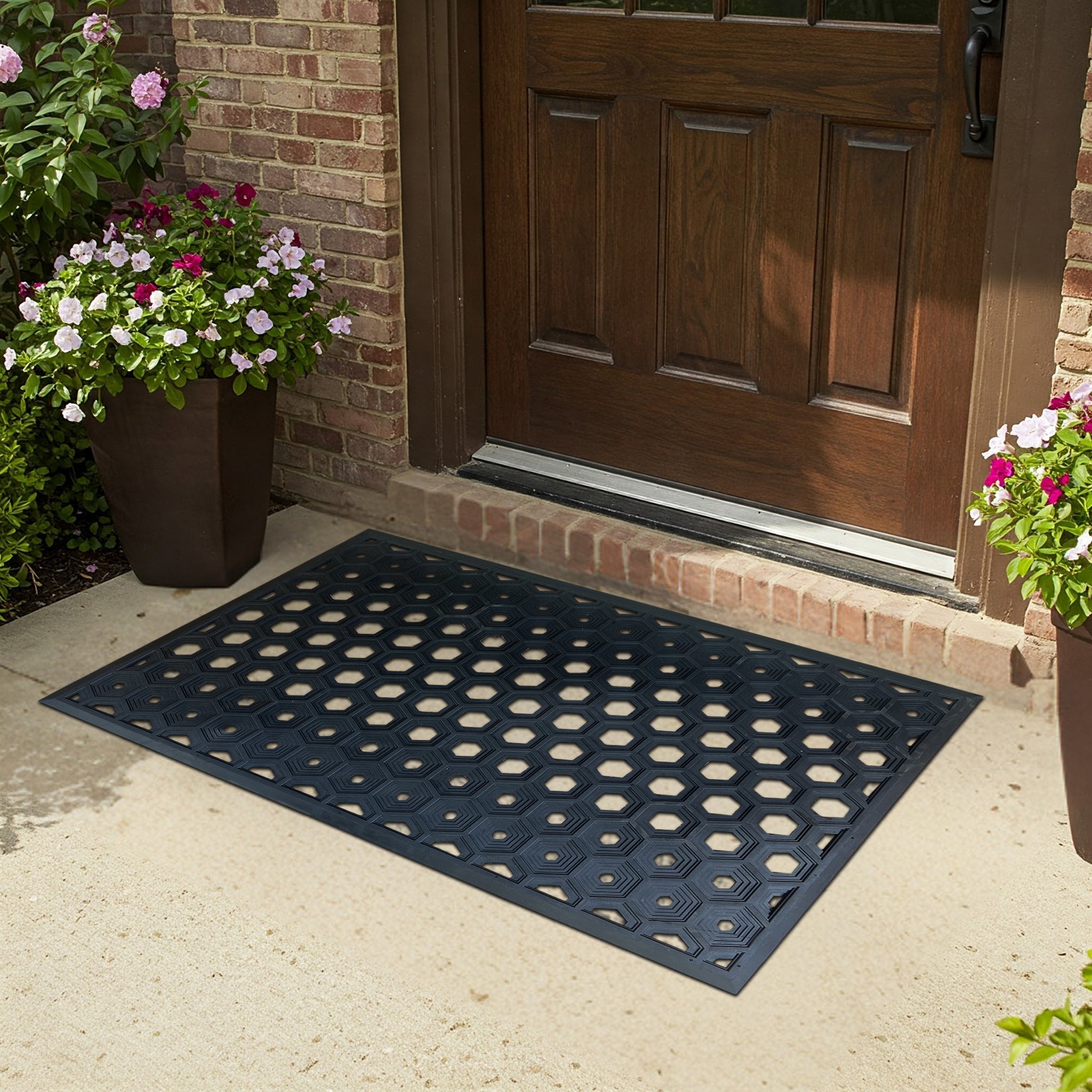 SUBHERA Heavy-Duty Rubber Mat – Multi Utility for Indoor & Outdoor Use 25"X39 and 36"X60