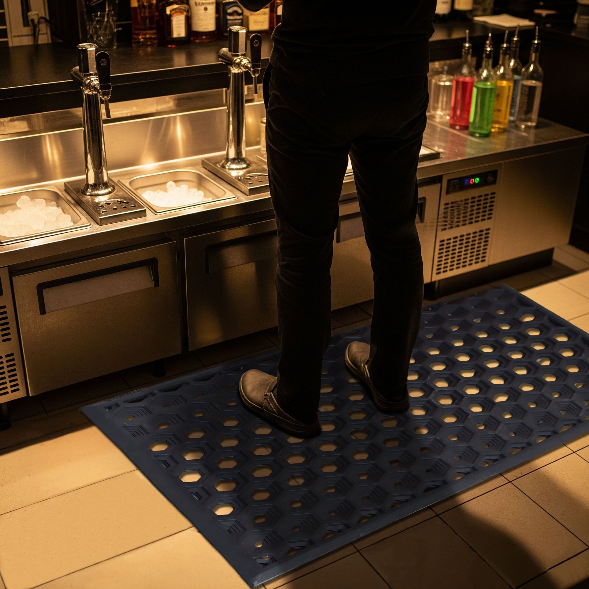 SUBHERA Premium 36X60 Bar Mat – Anti-Slip Rubber Comfort for Restaurants, Bars & Hospitality Areas