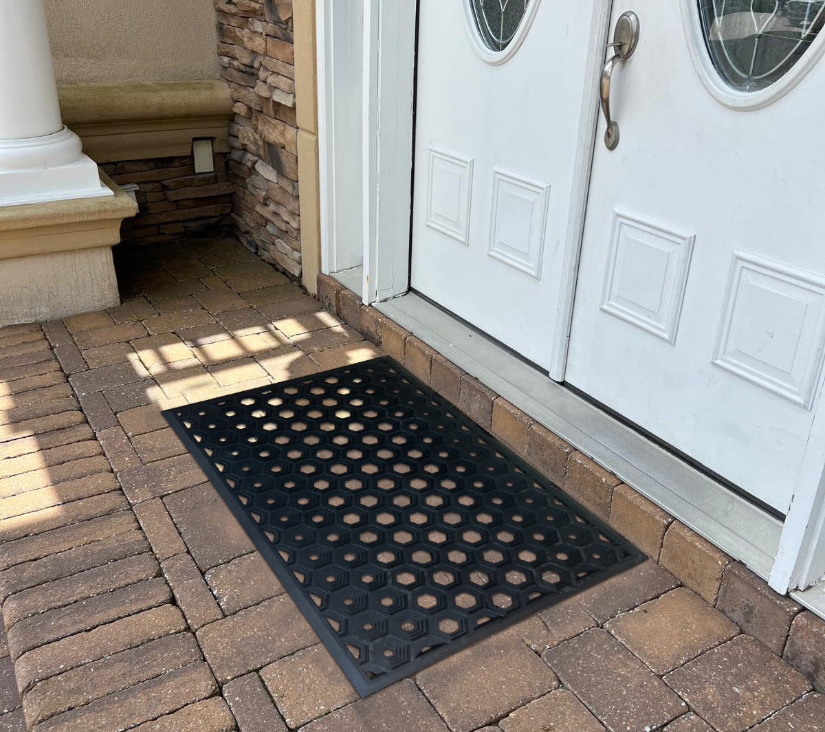 SUBHERA Rubber Extra Drain Multi Utility Mat – 36X60 Non-Slip Floor Mat