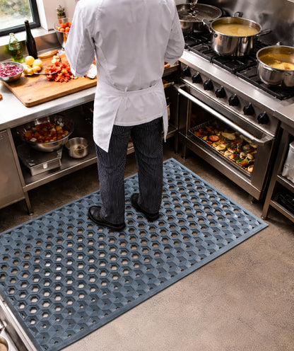 SUBHERA Rubber Extra Drain Mat – 36X60 Non-Slip Floor Mat