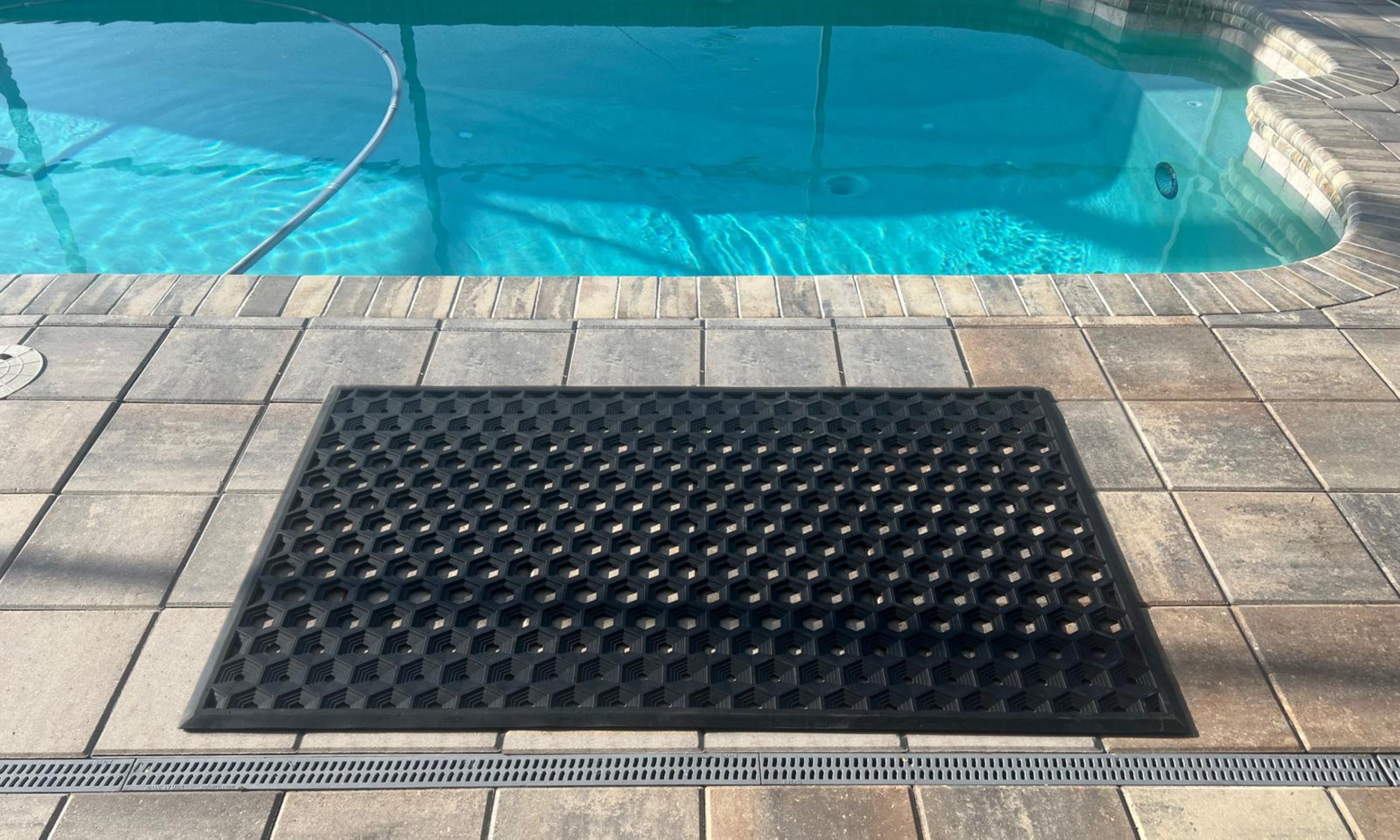 SUBHERA Drain Hole Mat 36X60 for Residential Entrances – Non-Slip & Easy Clean