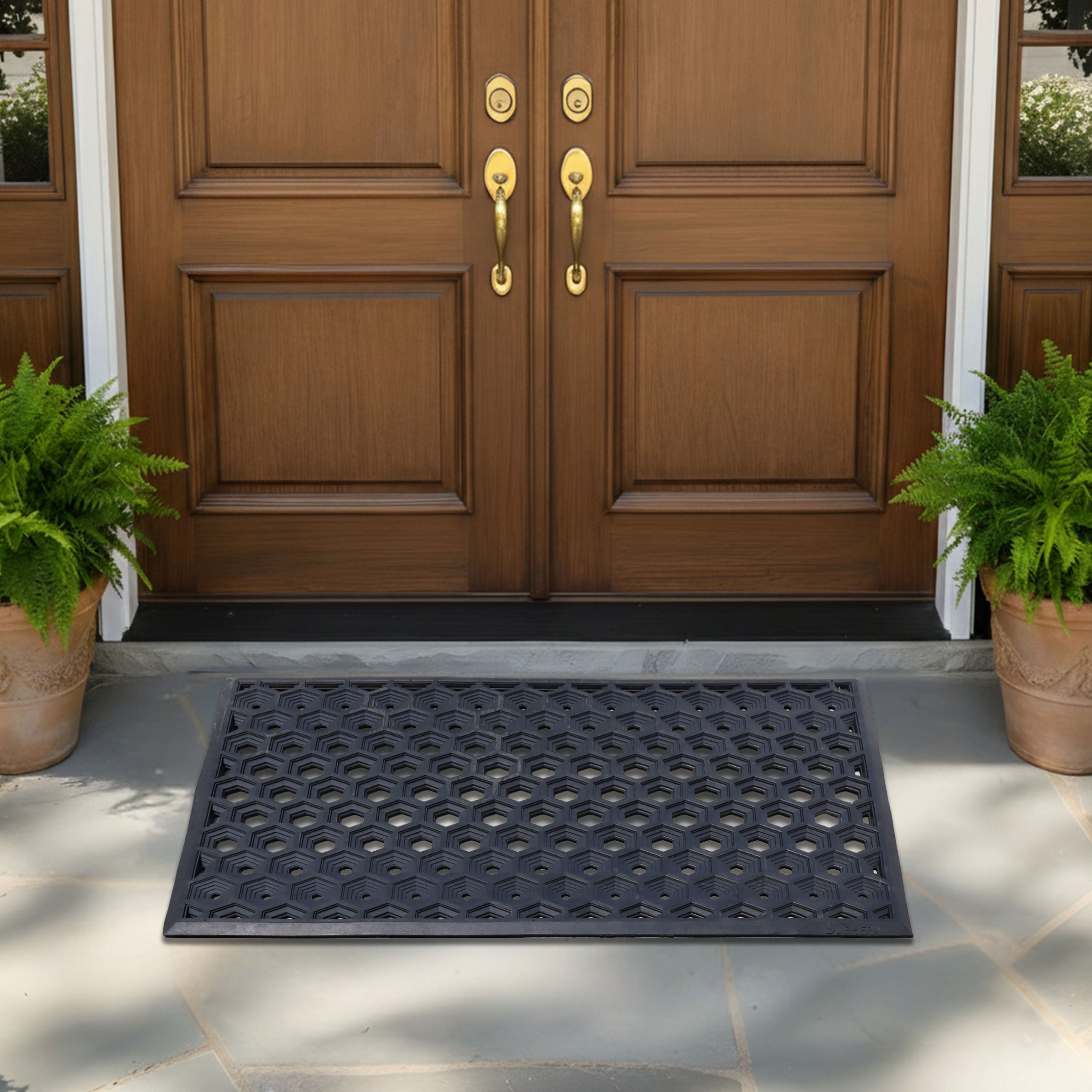 SUBHERA Hexa Drain Pool Mat 36X60– Stylish Protection by the Water