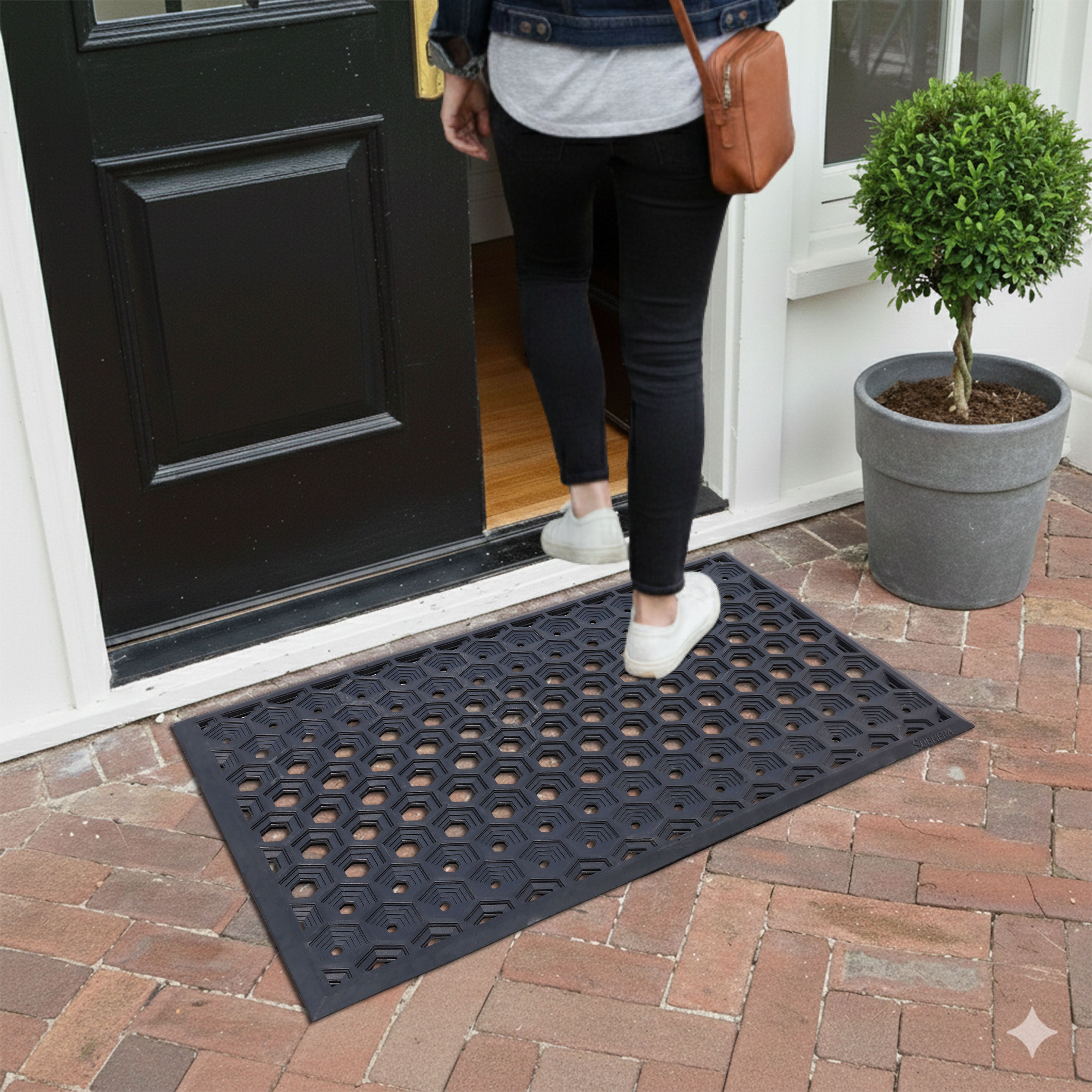 SUBHERA Non-Slip 25X39 Rubber Bar Mat – Anti-Fatigue Support for Stylish, High-Traffic Bar Setups