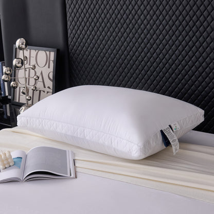 SUBHERA Organic Cotton Bed Pillow (20x30) with pillowcase – 2" Quilted Gusset Support for All-Night Comfort