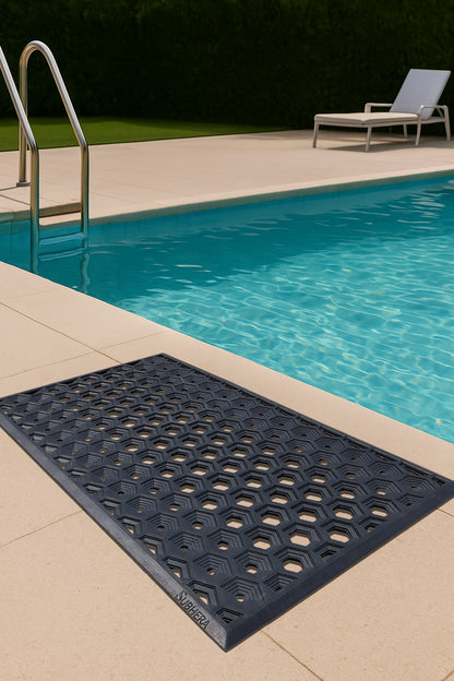 SUBHERA Hexa Drain Pool Mat 36X60– Stylish Protection by the Water