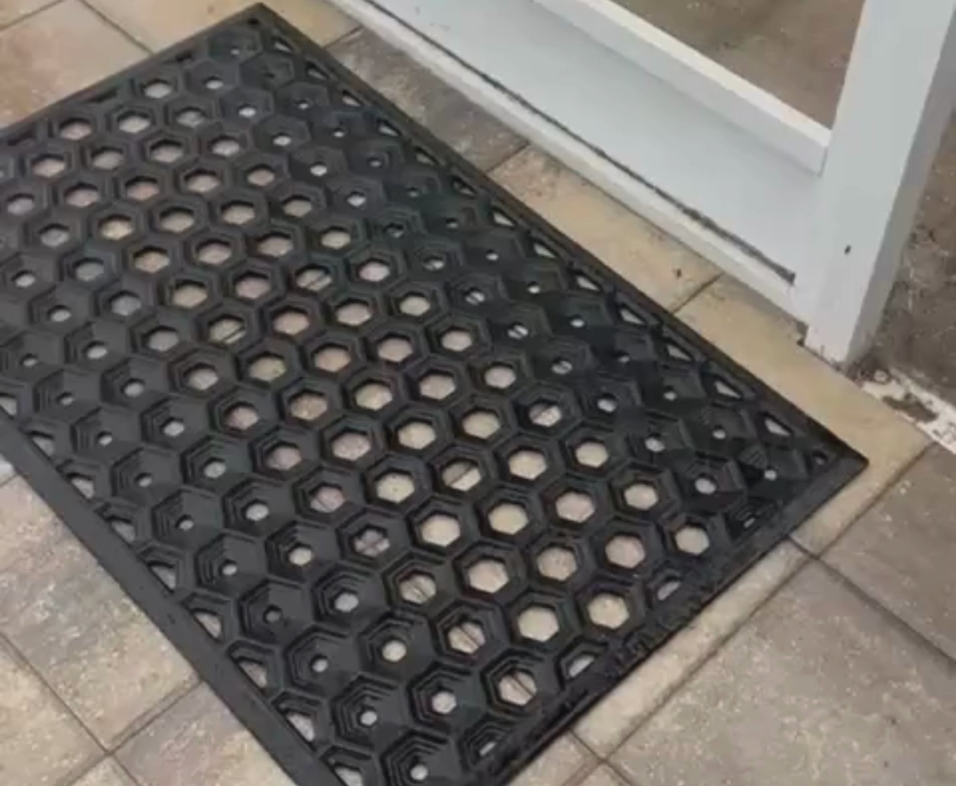 SUBHERA Drain Hole Mat 36X60 for Residential Entrances – Non-Slip & Easy Clean